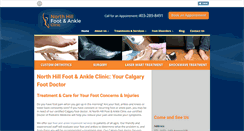 Desktop Screenshot of calgaryfootdoc.com